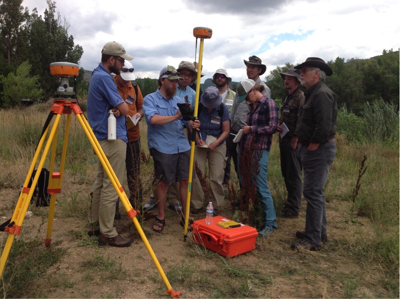 Participants learn how to use a kinematic GPS system.