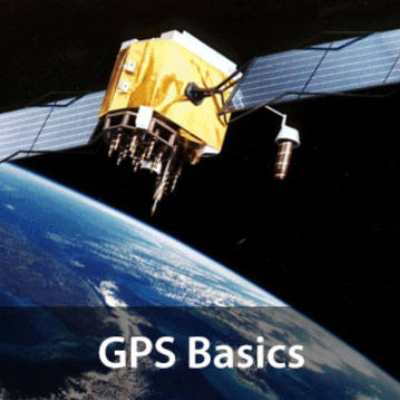 GPS satellite orbiting Earth.