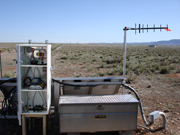 yagi antenna connected to slave radio at Marshall field