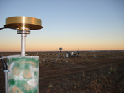 overall site photo showing MFP0, P041, and tri-pillar in background