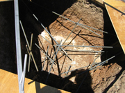 rebar reinforcement in tri-pillar