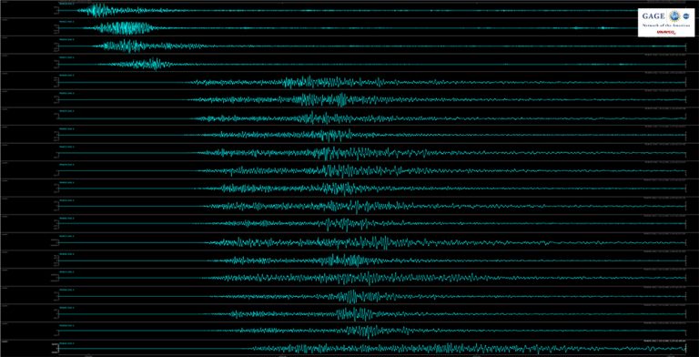 Seismic traces of 6 July 2019 event