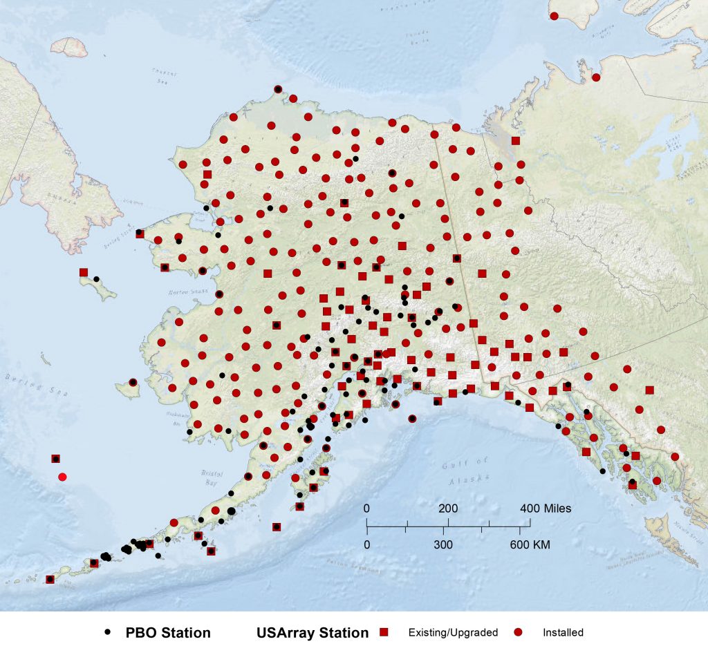 map of alaska with station locations