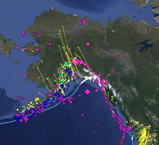 map of Alaska and plate vectors