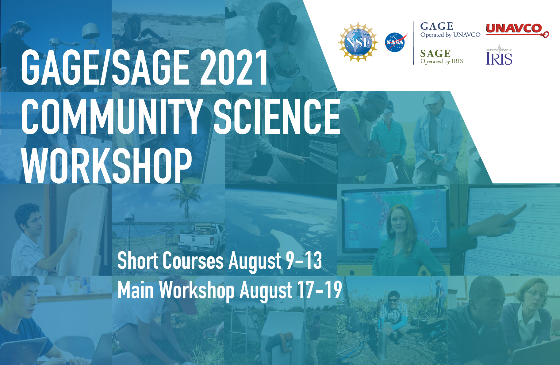 graphic for gage/sage 2021 community science workshop