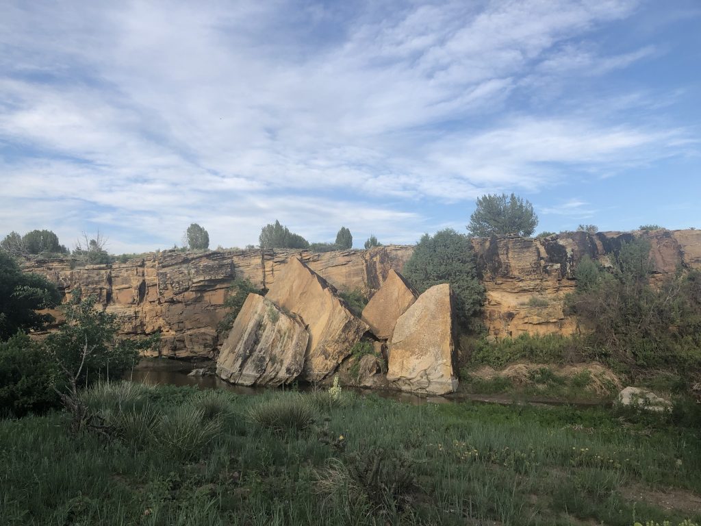 Large outcrop from Front Range in CO.