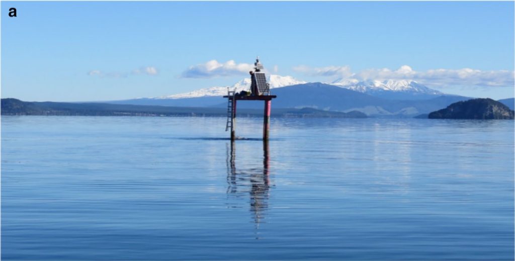 GNSS Station in the middle of Lake Taupō