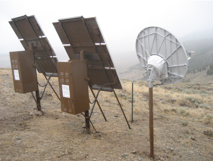 two solar panels with closed battery enclosures