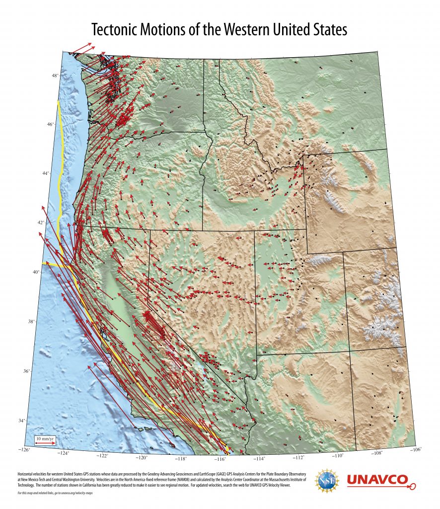 western us map poster front side