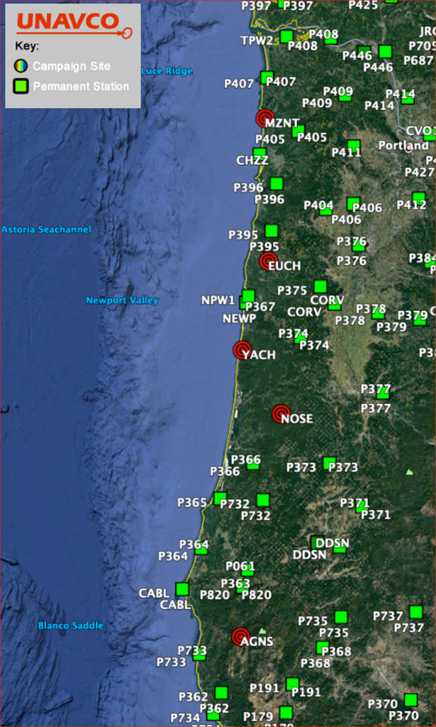 map of new stations in Oregon