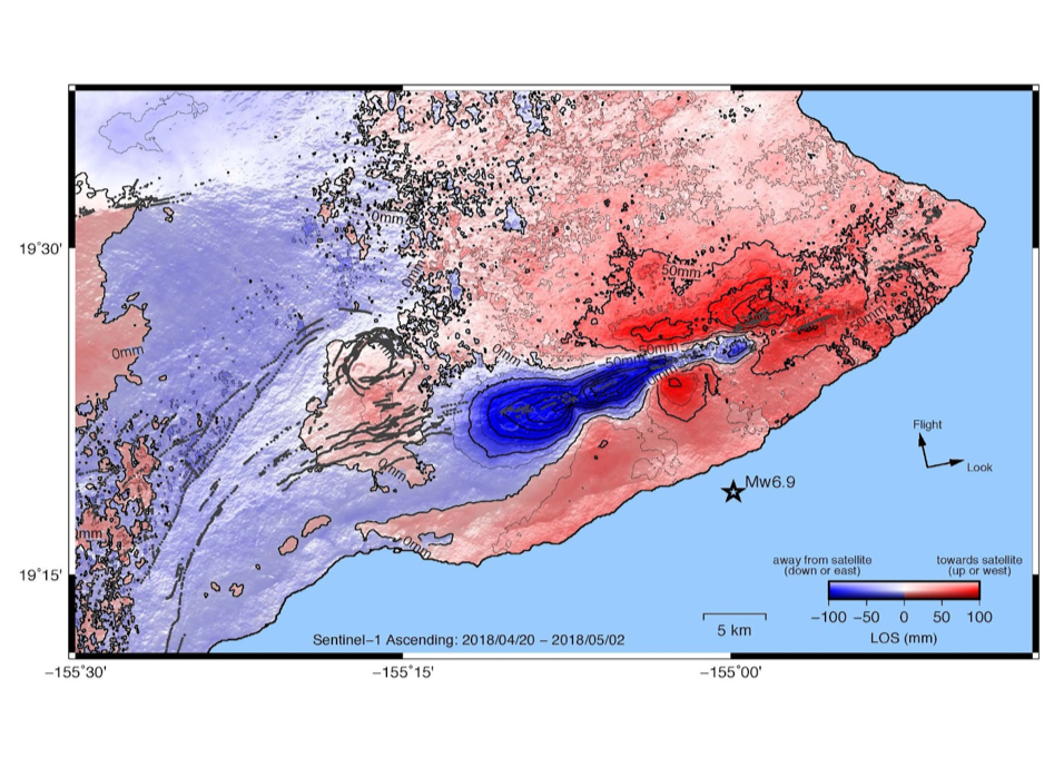 map of southeast portion of Big Island, Hawaii